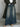 TIE DYE FLARED JEANS WOVEN COTTON BLEND
