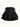 TIERED SKIRT BLACK RUFFLE HEM CROSS ELEGANT STYLE