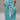TURQUOISE SEQUIN HAREM WIDE LEG PANTS