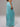 TURQUOISE SEQUIN HAREM WIDE LEG PANTS