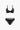 TWO-PIECE SWIMSUIT SET WITH VELVET TEXTURE U-RING DETAIL
