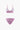 TWO-PIECE SWIMSUIT SET WITH VELVET TEXTURE U-RING DETAIL