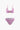 TWO-PIECE SWIMSUIT SET WITH VELVET TEXTURE U-RING DETAIL