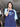 TWO-TONE T-SHIRT WITH BLUE RAGLAN - KOREAN VINTAGE Y2K STYLE