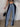 TWO-TONE WIDE-LEG JEANS WITH Y2K STYLE COTTON BLEND DESIGN
