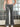 VELOUR FLARE LEG PANTS HEART PRINT