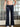 VELOUR FLARE LEG PANTS HEART PRINT