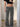 VELOUR FLARE LEG PANTS HEART PRINT