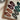 WAVY BROWN JELLY HAIR CLIPS RETRO SET