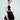WHITE BLOUSE WITH BLACK BOW TIE NECK FOR ELEGANT OFFICE WEAR