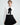 WHITE BLOUSE WITH BLACK BOW TIE NECK FOR ELEGANT OFFICE WEAR