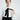 WHITE BLOUSE WITH BLACK BOW TIE NECK FOR ELEGANT OFFICE WEAR