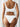 WHITE BRA AND PANTY SET WITH REMOVABLE CHEST PAD