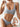 WHITE BRA AND PANTY SET WITH REMOVABLE CHEST PAD
