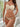 WHITE CHARM BIKINI SET SOLID COLOR FABRIC TEXTURE