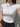 WHITE CROP MOCK NECK SHORT SLEEVE TOP WITH SOFT COTTON AND STRETCHY SPANDEX