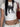 WHITE CROP TOP WITH BLACK CAT GRAPHIC - BLACK CAT PRINT DESIGN