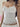 WHITE LACE-TRIMMED CAMISOLE WITH ROSE ACCENTS VINTAGE SLIM FIT
