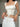 WHITE LACE-TRIMMED CORSET TOP WITH SLIM FIT SQUARE DESIGN Y2K STYLE