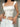 WHITE LACE-TRIMMED CORSET TOP WITH SLIM FIT SQUARE DESIGN Y2K STYLE