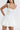 WHITE MINI DRESS WITH LACE TRIM COMFORTABLE CASUAL DRESS