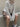 WHITE OPEN-KNIT SWEATER WITH TURTLENECK CASUAL VINTAGE LOOSE FIT