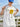 WHITE POLO SHIRT WITH ZIPPER - PARIS POLO MIT