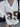 WHITE RETRO OVERSIZED SHORT SLEEVE JERSEY WITH BROWN NUMBER - Sweetheart Supplies