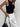 WHITE RIBBED TANK TOP WITH ASYMMETRICAL NECKLINE - CLASSIC NECKLINE TANK - Sweetheart Supplies