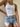 WHITE RIBBED TANK TOP WITH VINTAGE-INSPIRED SLIM FIT
