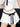 WHITE SKIRT WITH BLACK RIBBON BOW A-LINE SKIRT