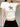 WHITE T-SHIRT WITH LEOPARD STAR - WHITE Y2K LEOPARD PRINT DESIGN