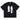 WHITE TEE SHIRT WITH BLUE FIGURES AND PINK TEXT - STYLISH TEE