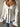 WHITE TIE-FRONT BLOUSE KNIT FABRIC SOLID COLOR