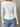 WHITE TIE-FRONT BLOUSE KNIT FABRIC SOLID COLOR