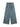 WIDE-LEG DENIM PANTS WITH TREE BRANCH DESIGN MID WAIST PLEATED