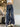 WIDE-LEG DENIM TRACK PANTS WITH FADED BOYFRIEND JEANS STYLE - Sweetheart Supplies