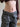 WIDE-LEG GRAY PANTS WITH SPLIT WAISTBAND FOR HIP HOP STYLE