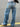 WIDE-LEG JEANS WITH STAR LEOPARD PRINT POCKETS FOR TRENDY OUTFITS - Sweetheart Supplies
