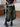 WIDE LEG JEANS WITH STUDDED BELT - WIDE LEG CUT STYLE - Sweetheart Supplies