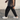 WIDE-LEG PANTS - WHITE RIBBED STYLISH RIBBED PANTS