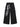 WIDE-LEG PANTS WITH SILVER ABSTRACT DESIGN AND BRUSHED SILVER RIBBON