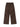 WIDE LEG PLEATED CARGO PANTS WITH SNAP CLOSURES IN BROWN