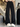 WIDE-LEGGED BROWN TROUSERS WITH BELT - UNIQUE SPLICE DESIGN