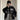 Y2K BLACK RACING JACKET WITH CHAIN AND PLUSH TOY