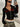 Y2K GEOMETRIC PATTERNED COLLAR V-NECK JACKET FOR WOMEN