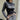Y2K LONG SLEEVE CROP TOP IN BLACK
