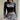 Y2K LONG SLEEVE CROP TOP IN BLACK