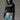 Y2K LONG SLEEVE CROP TOP IN BLACK
