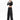 Y2K WOMEN BLACK CARGO PANTS WITH WHITE PIPING Y2K FASHION ESSENTIALS